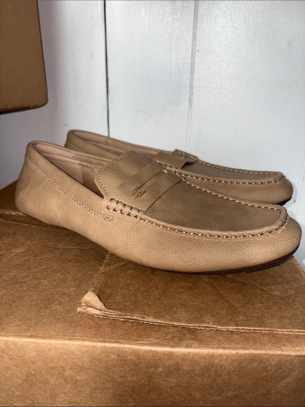 Men's Calvin Klein Leather Penny Loafers size 10M